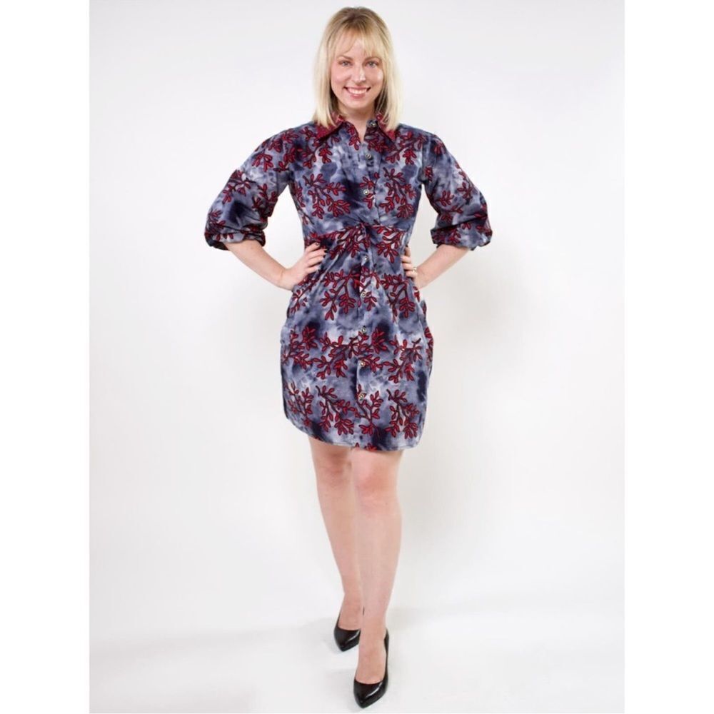 Prima Dona Flared Sleeve Obi Wrap Dress